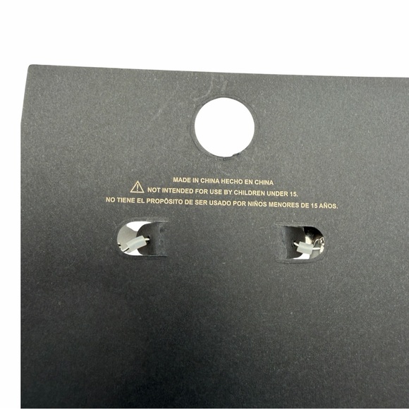 Silver Huggie Hoop Earrings Blue Cross Charm Dangle - Picture 7 of 10